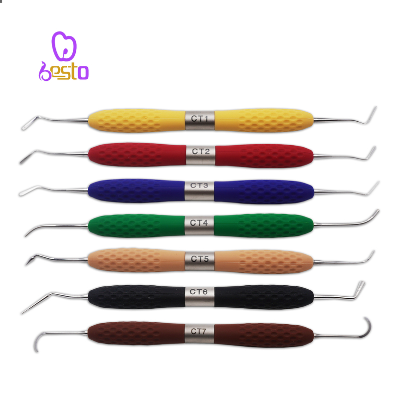 Dental Resin Filled Restorative Instrument Filler Aesthetic Restoration Knife Silicone Handle Dentistry Tools