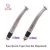 Dental Air Turbine Tips Push Button Ceramic Bearing High Speed Handpiece