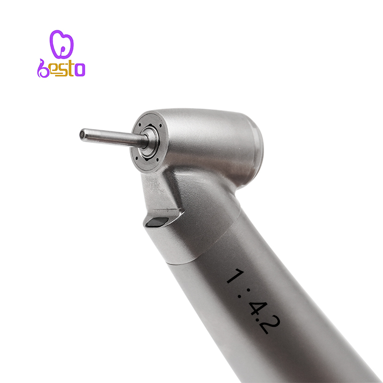 Dental Increasing Contra Angle Handpiece 1:4.2 Fiber Optic 45 Degree Low Speed Contra Angle 