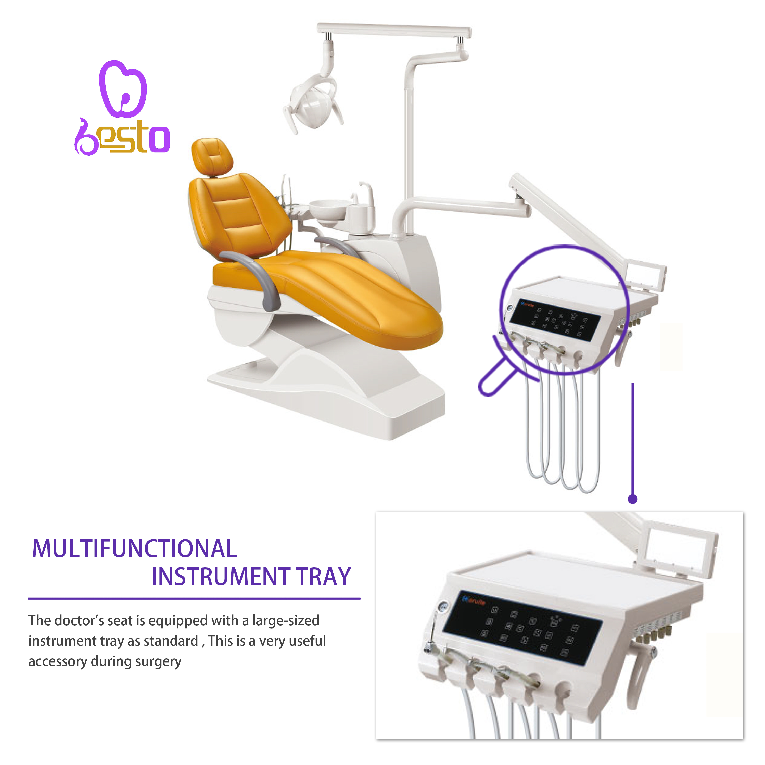 Dental Manufacturer Dental Chair LED Sensor Dental Handpieces Units Dental Chairs