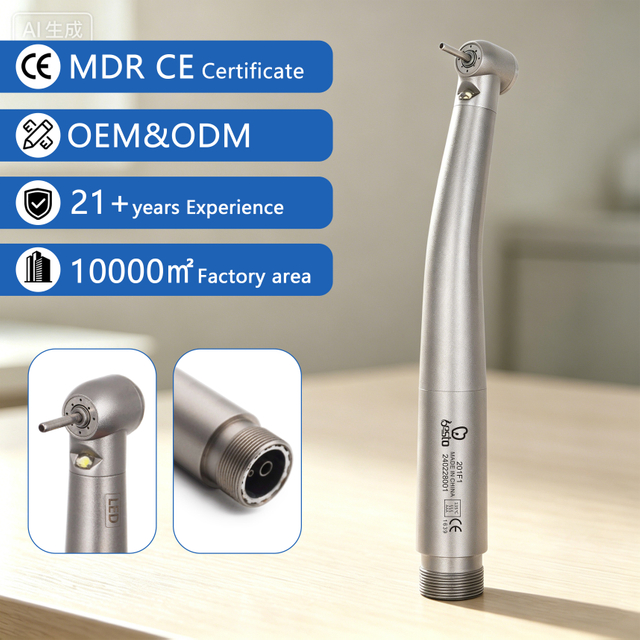 Factory Price OEM/ODM Dental E-generator Tips LED High Speed Handpiece Dental Surgical Turbine Handpiece
