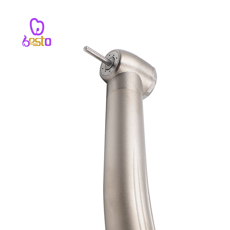 Dental Tips Push Button High Speed Dental Drill Stainless Steel 4holes Mini Head Dentistry Air Turbine Handpiece