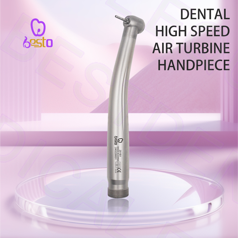 BESTO High Speed Handpiece Stainless Steel Dental Tip 4 Water Sprays Air Turbine 2holes Mini Head Dental Instrument