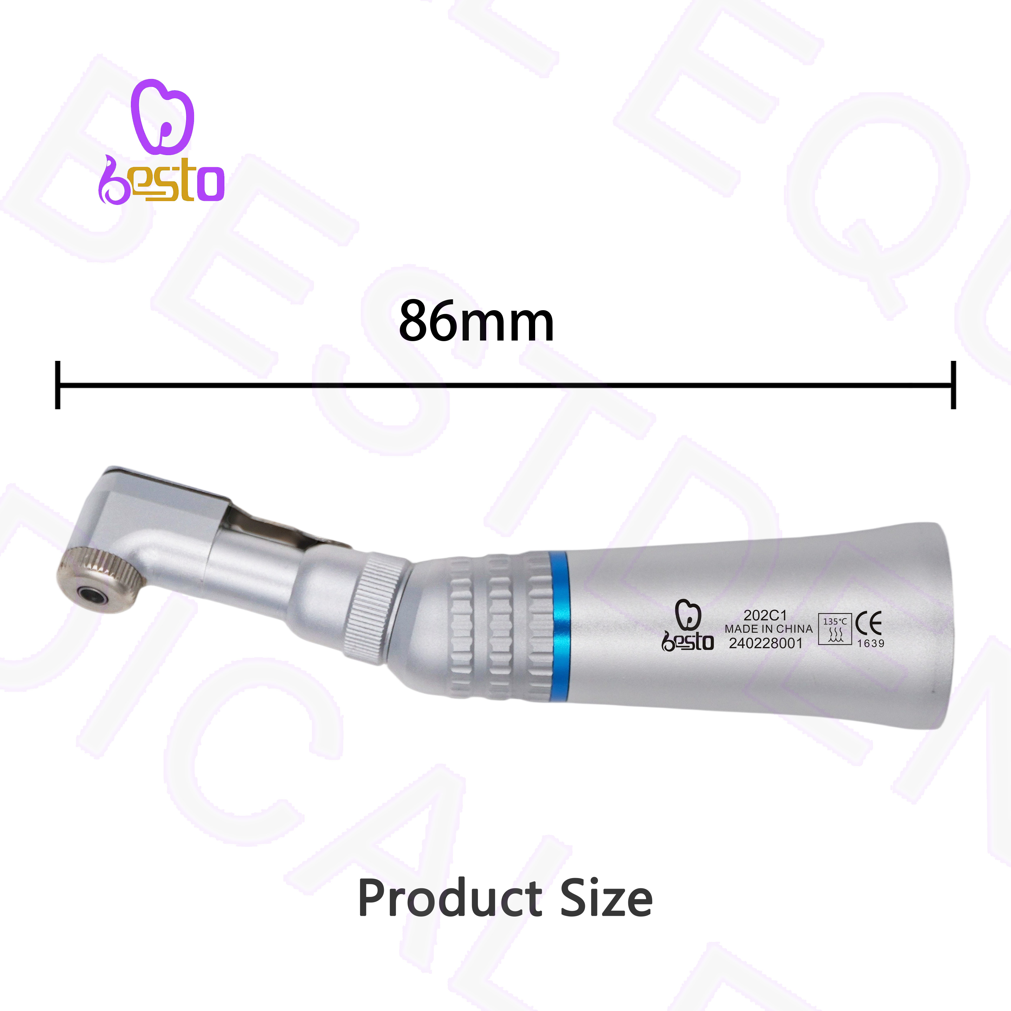 Dental Slow Low Speed Handpiece Wrench Key Contra Angle Stainless Steel Handpiece Air Turbine E-type for Lab Dentist