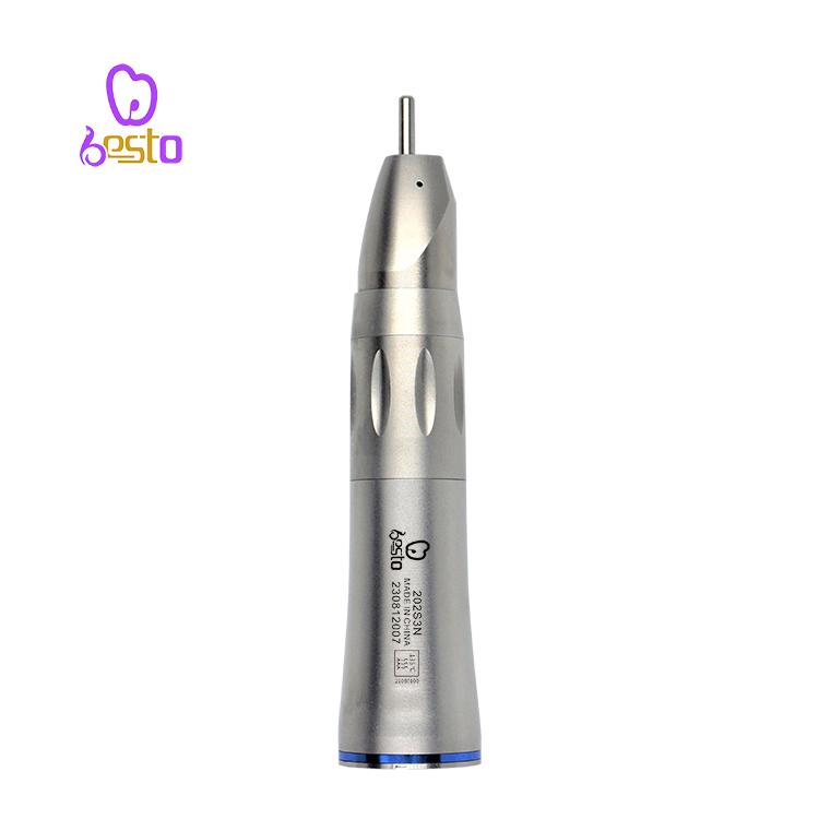 Dental Straight Handpiece Internal Spray with Ceramic Bearings Stainless Steel Low Speed Straight Handpiece 