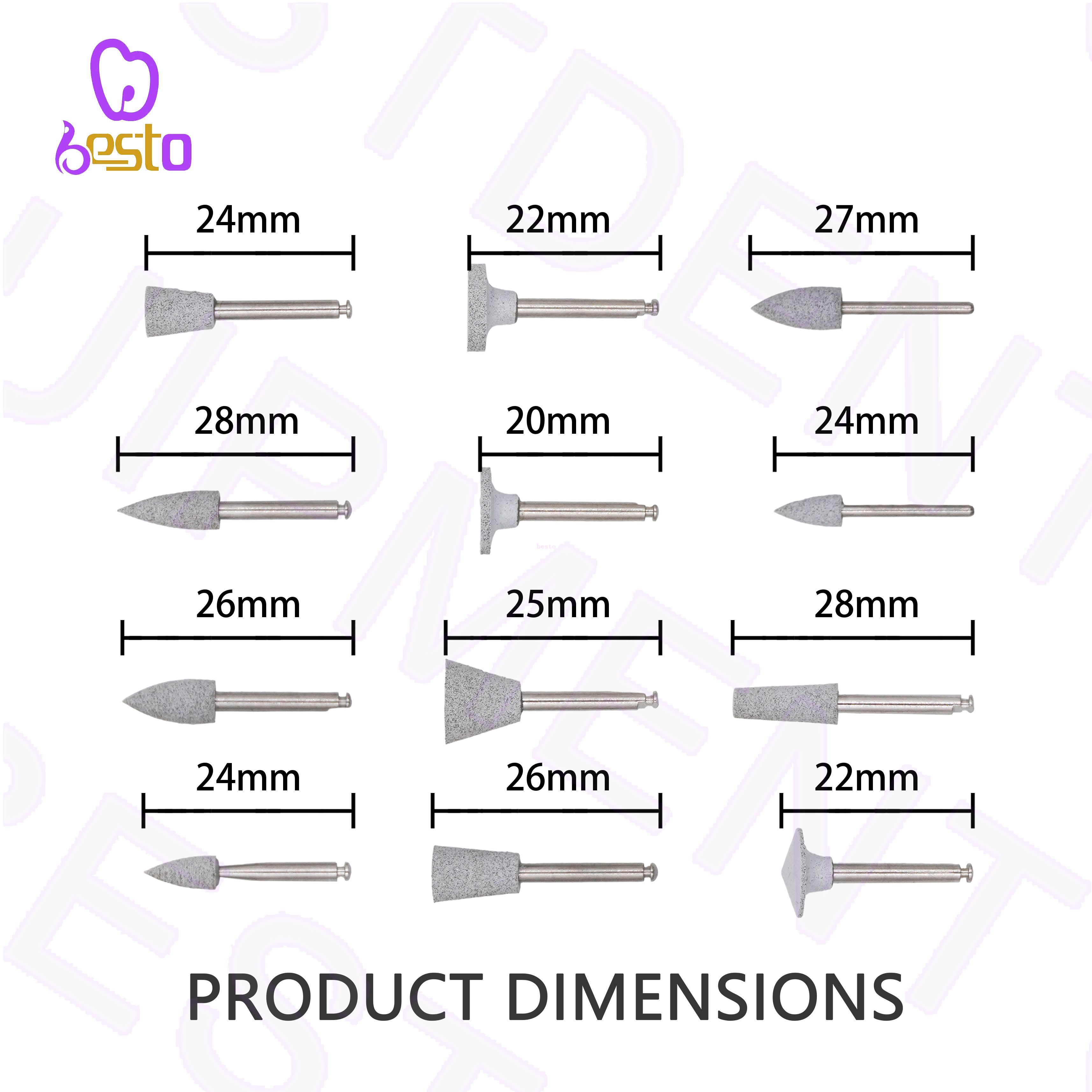 Dental Composite Resin Polishing Kit Dental Enamel And Porcelain Teeth Polishing Kits Dental Alloy Polishing Kit