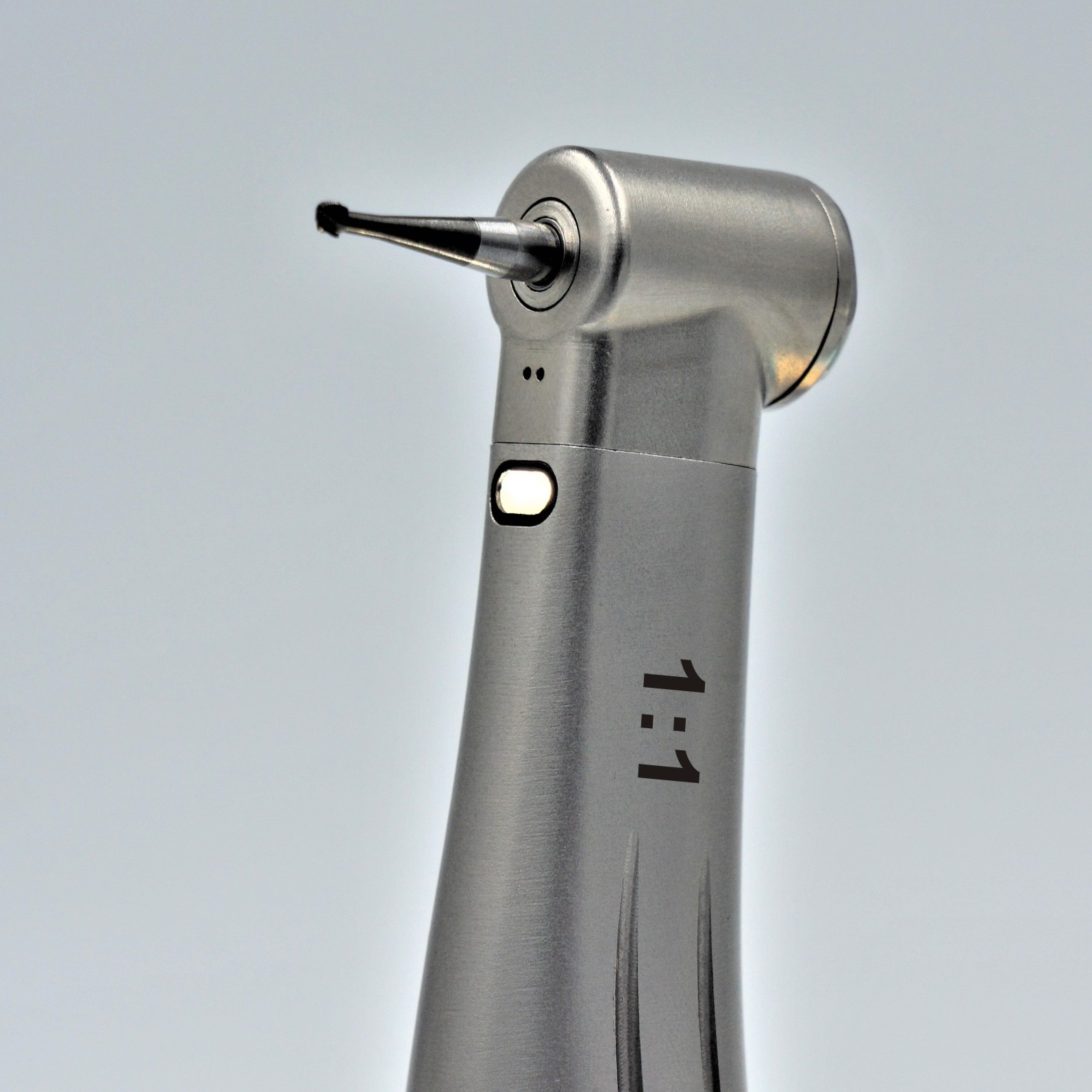 Dental 1:1 Fiber Optic Contra Angle Stailess Steel Single Spray Low Speed handpiece Dental Handpiece 