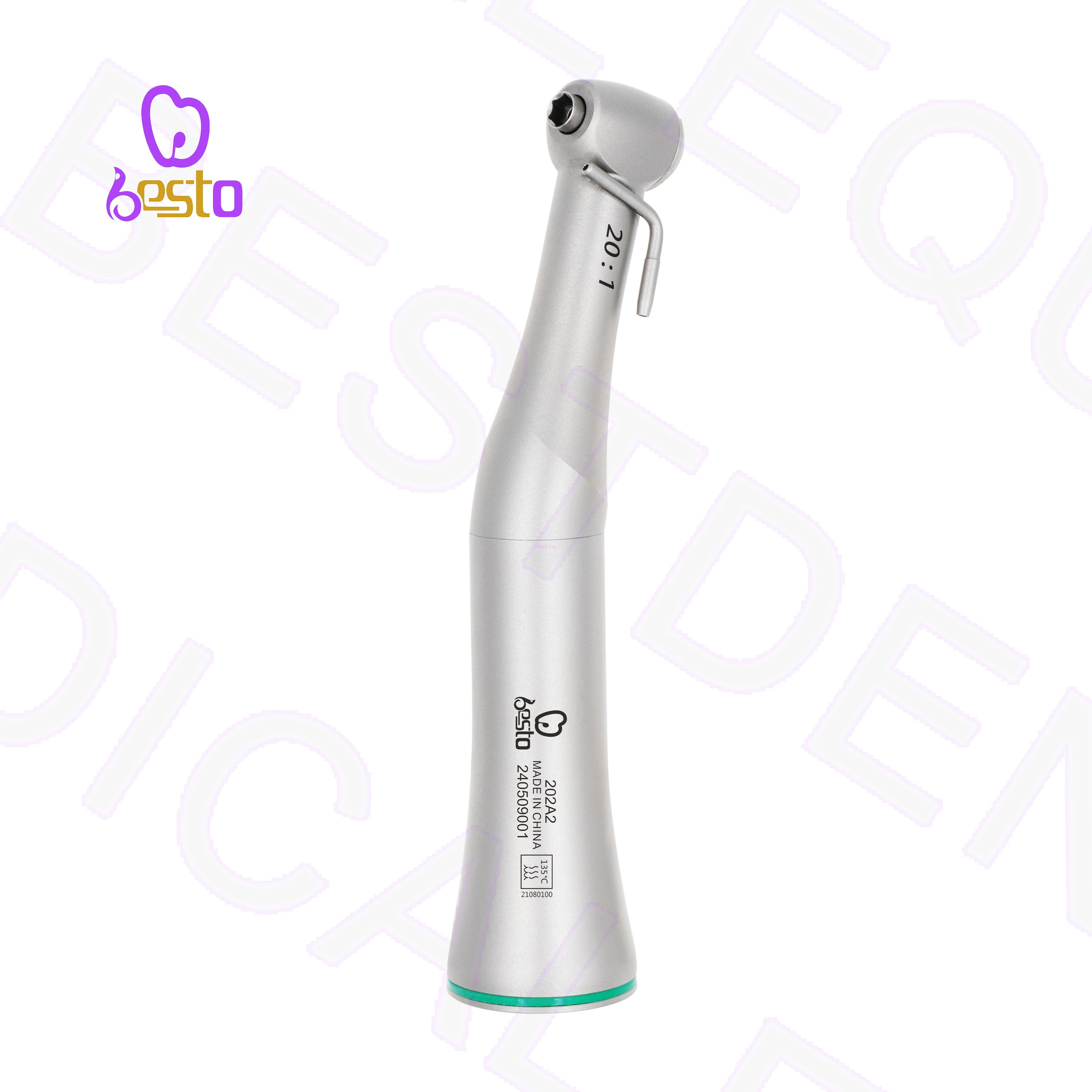 Dental 20:1 Implant Contra Angle Push Button Low Speed Air Turbine Dental Implant Handpiece