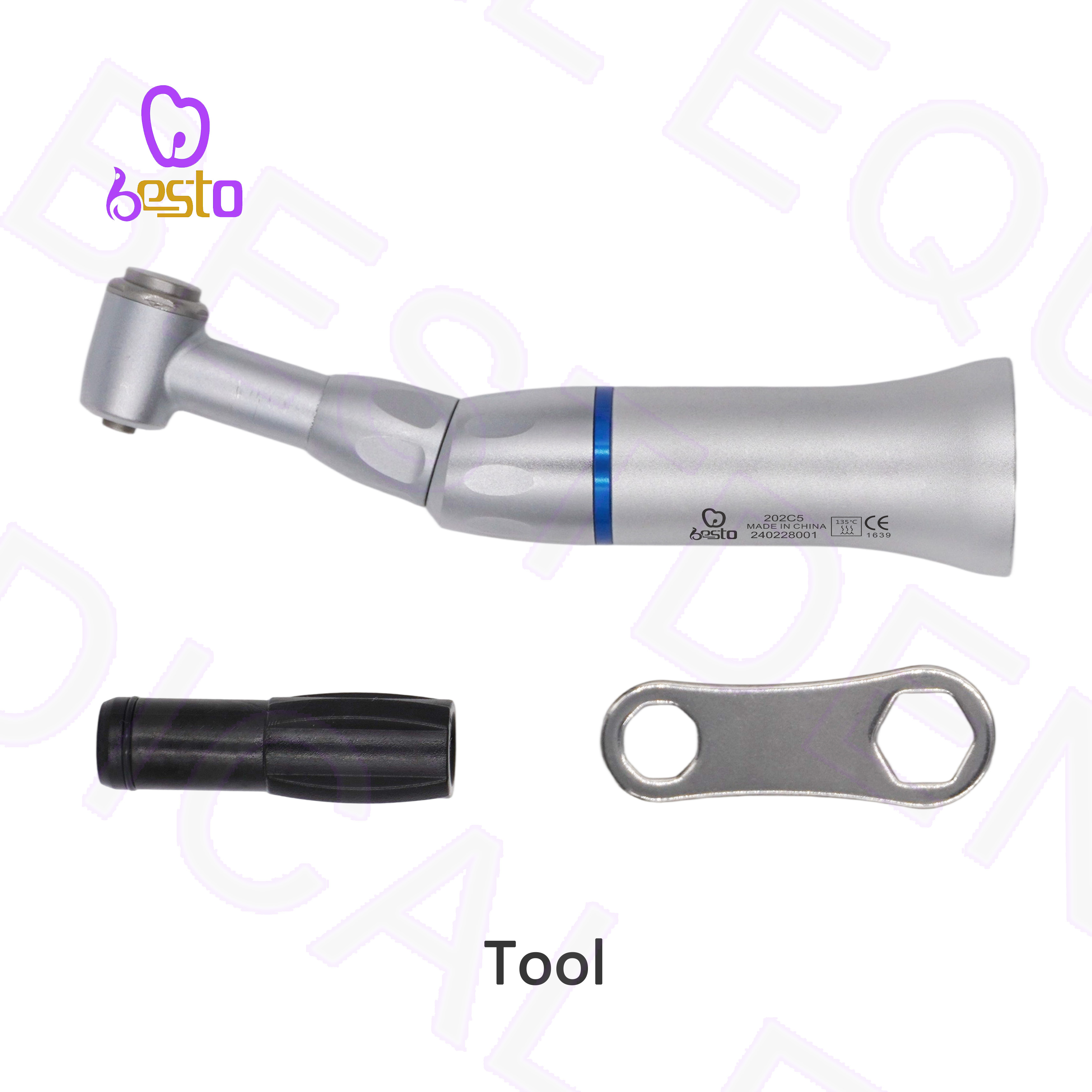 Dental Slow Speed Handpiece External Water Spary Contra Angle Handpiece Push Button Turbine Tip Dentistry Tools
