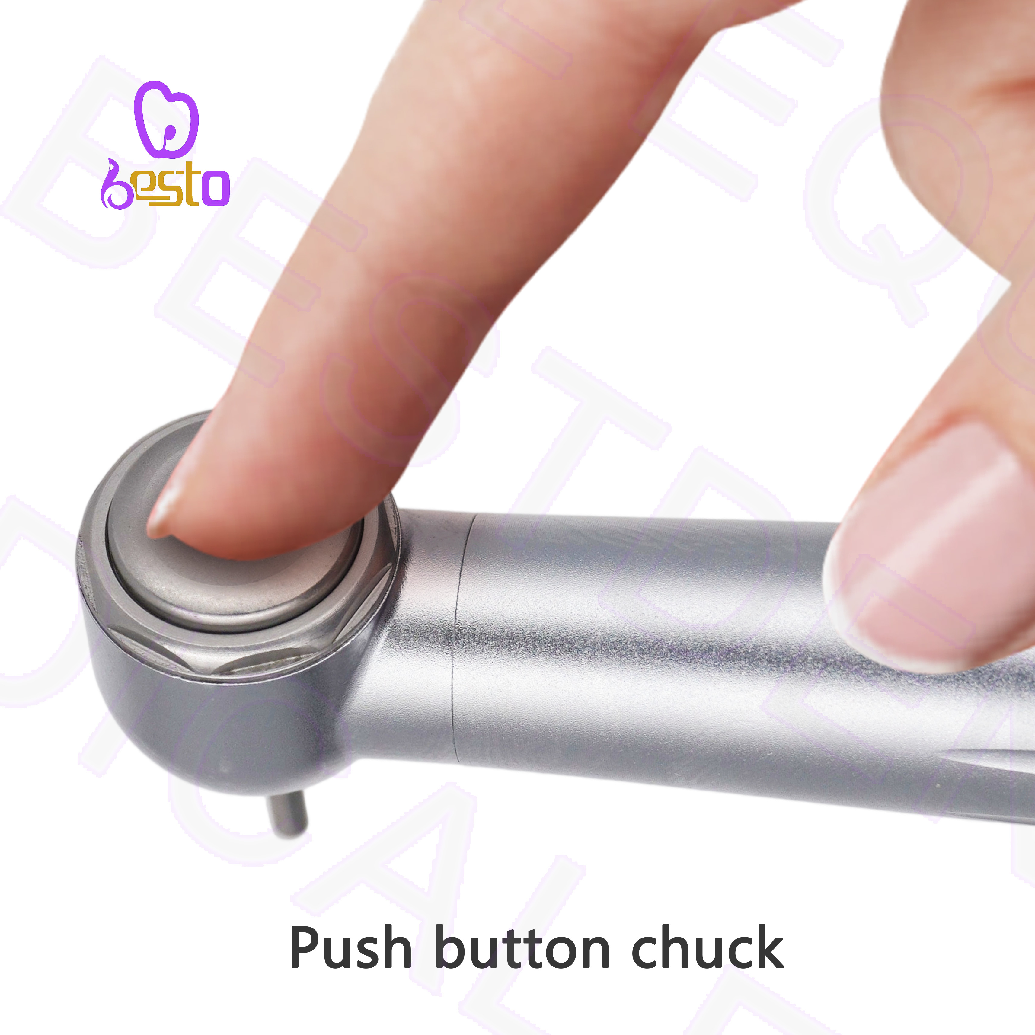 Dental Drills Push Button Stainless Steel High Speed Air Turbine Handpiece 