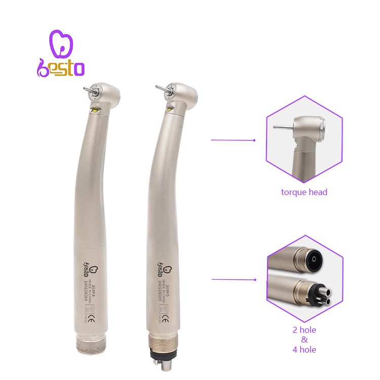 Dental LED Tools E-generator Dental Surgical Handpiece Push Button High Speed Air Turbine Handpiece
