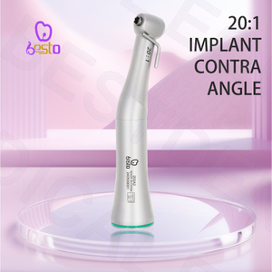 Dental 20:1 Implant Contra Angle Push Button Low Speed Air Turbine Dental Implant Handpiece