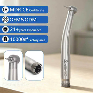 BESTO High Speed Handpiece Stainless Steel Dental Tip 4 Water Sprays Air Turbine 2holes Mini Head Dental Instrument