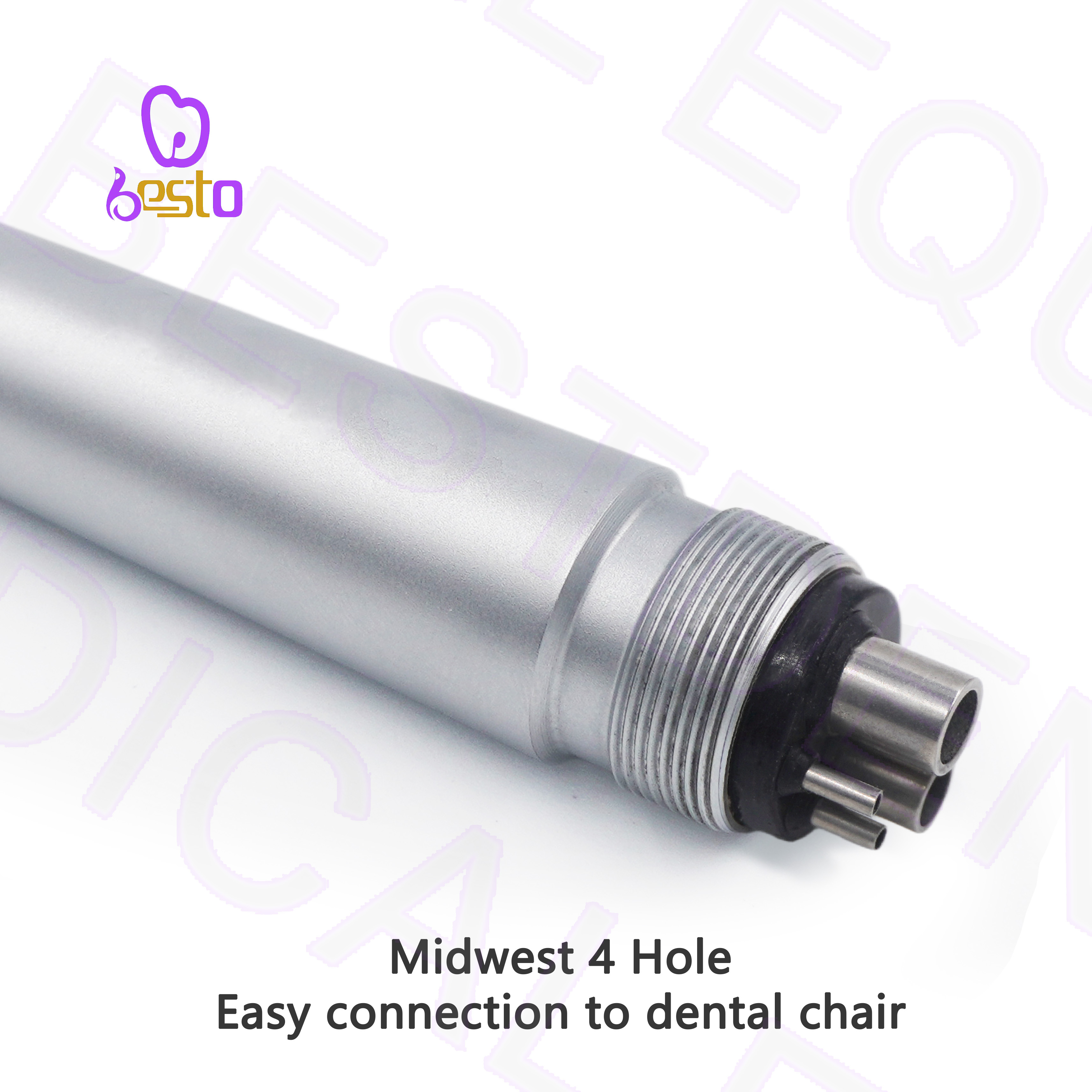 Dental Handpiece 4 Holes High Speed Single Spray Turbine Dental Air Turbine Handpiece Treatment Instrument for Lab Dentist