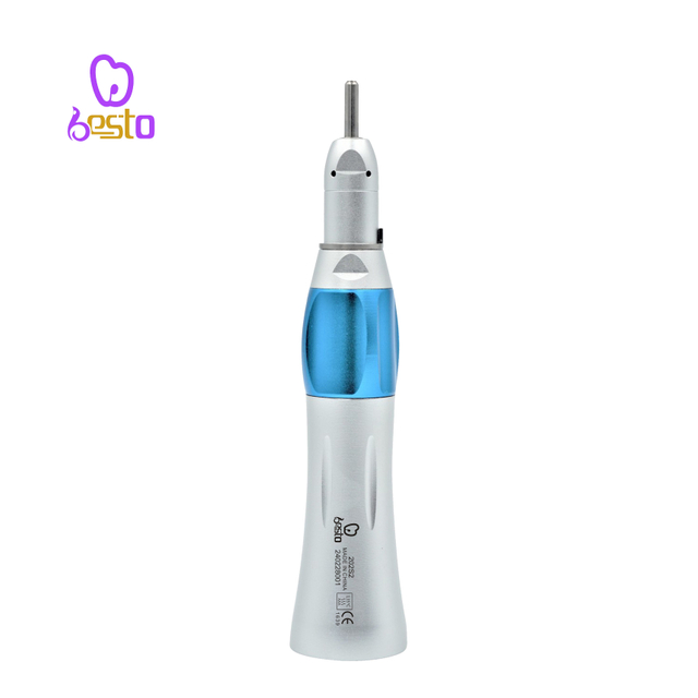 Dental 1:1 External Tips Straight Air Turbine Dental Handpiece 
