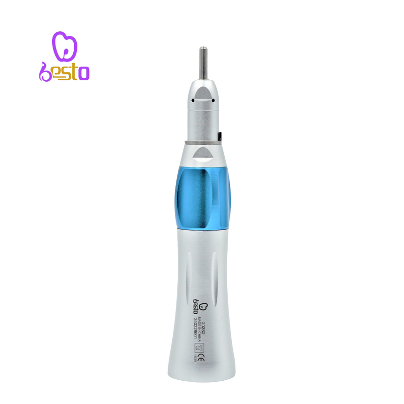 Dental 1:1 External Tips Straight Air Turbine Dental Handpiece 