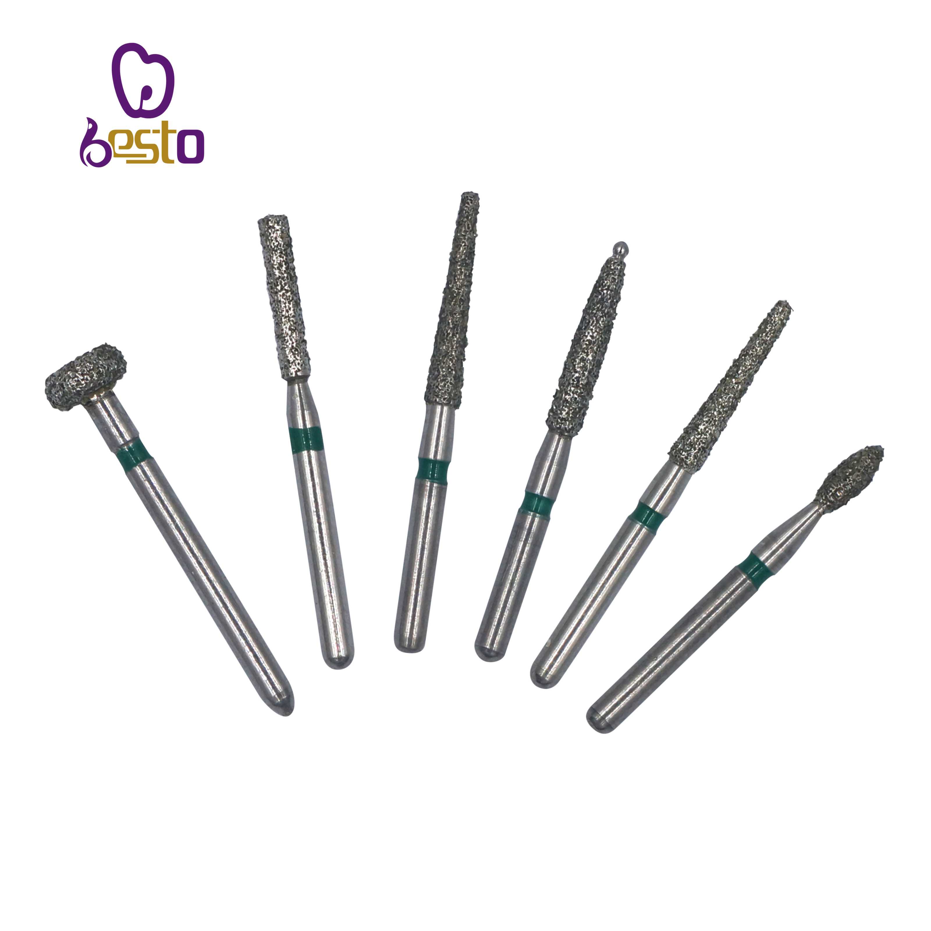 Dental Burs High Speed Diamond Kit Diamond Bur Fg Handpiece Turbine Set Dental Burs