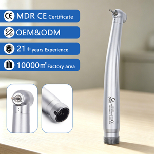 CE Certified Dental Handpiece High Speed Turbine with Anti Backflow Stainless Steel Single Spray Handpiece Dentistry Equipment