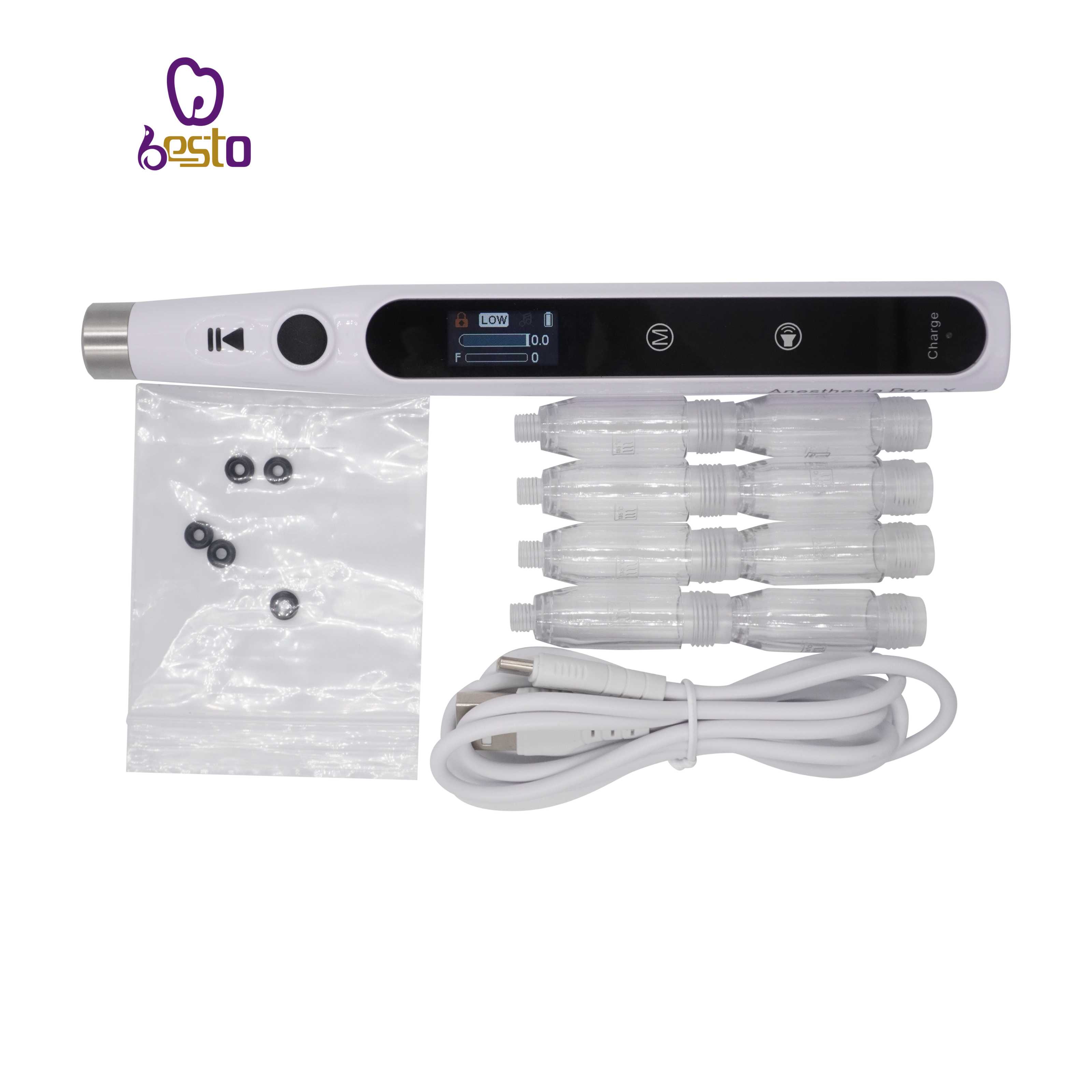 Dental Oral Anesthesia Injector Portable Painless Wireless Local Anesthesia with Operable LCD Display Chargeable DentalEquipment