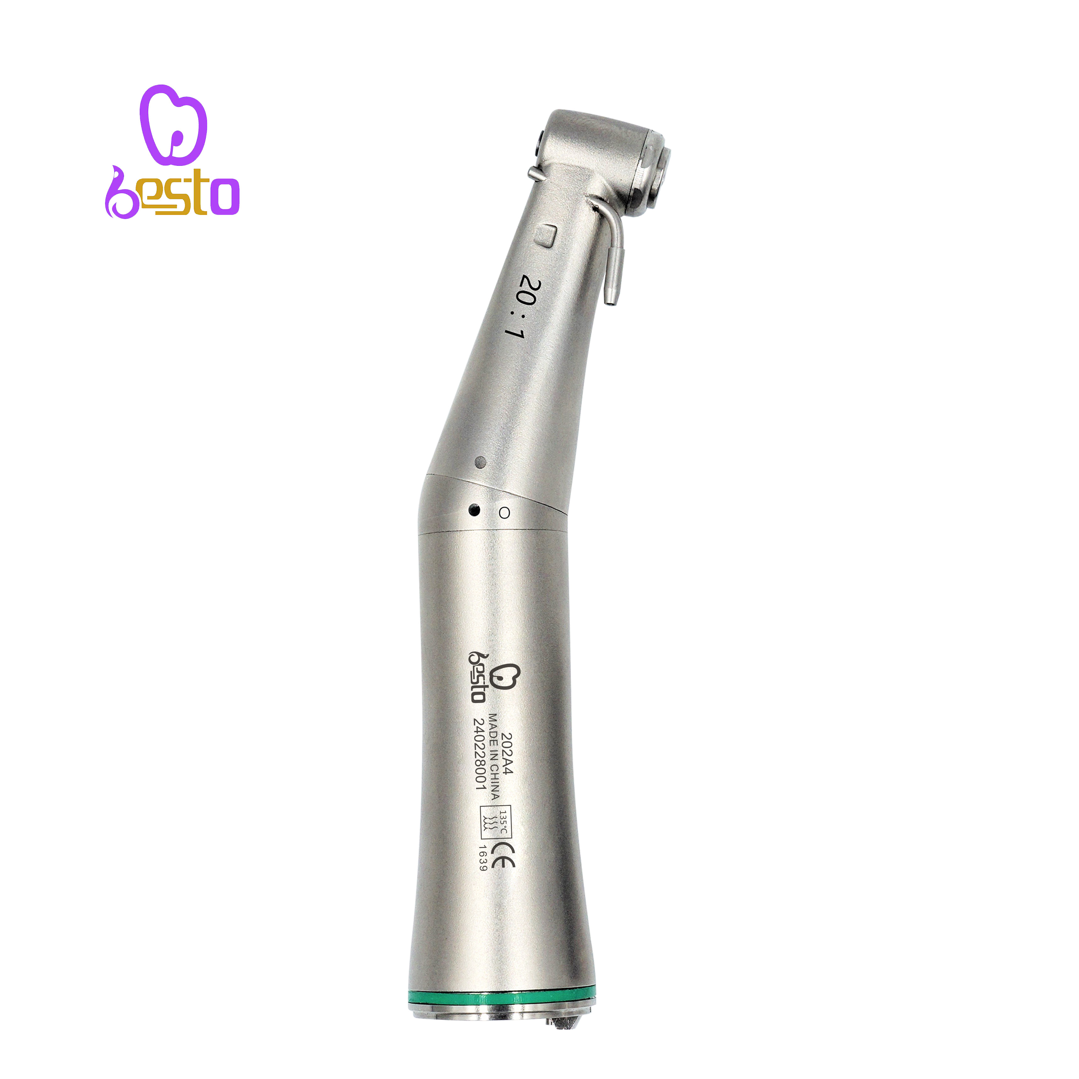 Low Speed Fiber Optic 20:1 Implant Contra Angle Dental Air Turbine Handpiece 