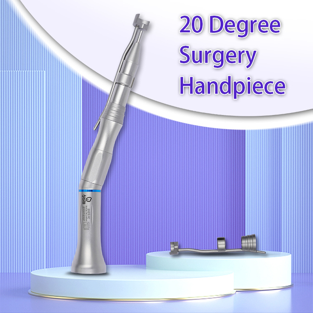 Dental Surgical Handpiece 20 Degree Air Turbine Stainless Steel Surgical Straight Dental Handpiece