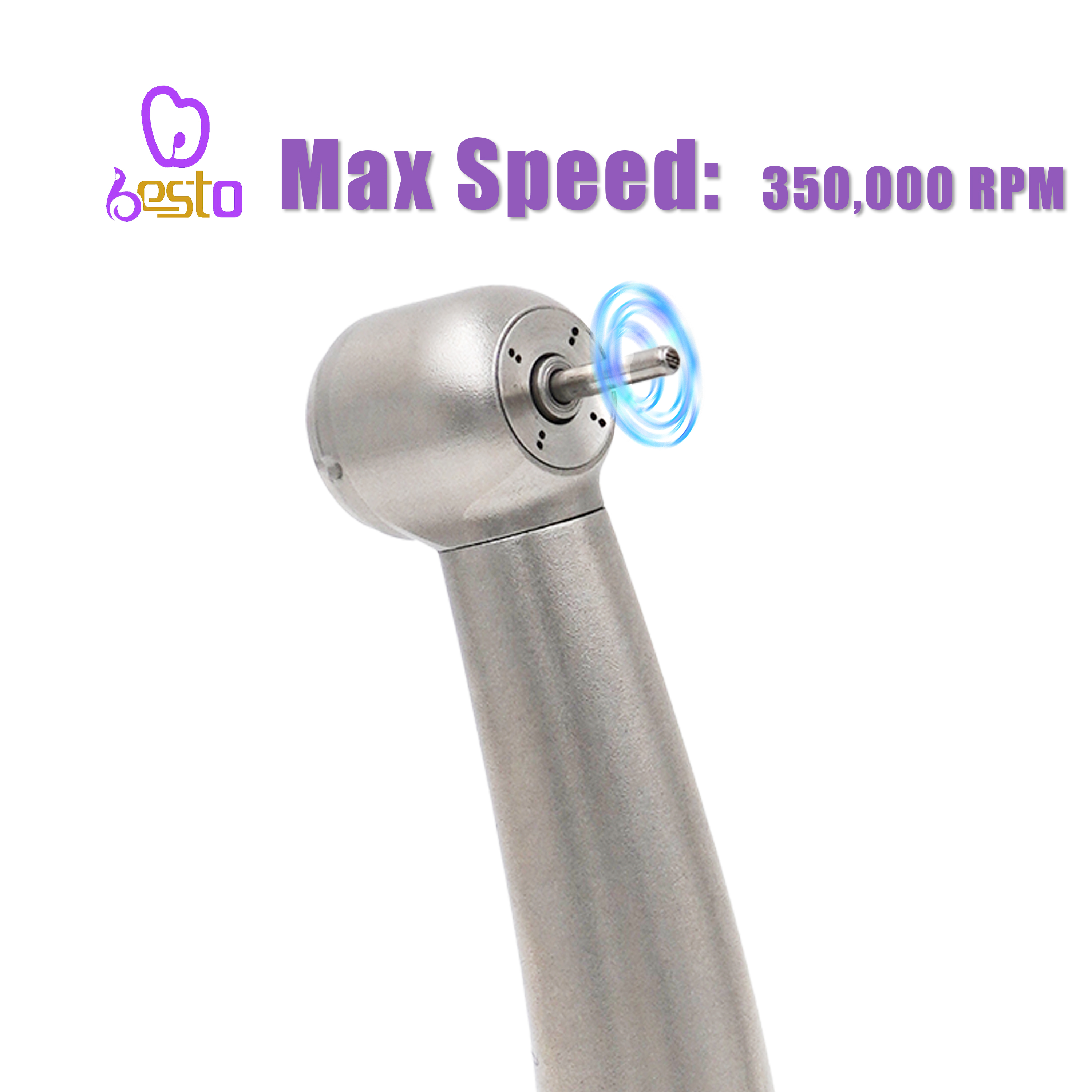 Dental Air Turbine Handpiece Push Button Tips Ceramic Bearing High Speed Dental Drills