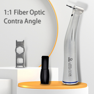Dental 1:1 Fiber Optic Contra Angle Stailess Steel Single Spray Low Speed handpiece Dental Handpiece 