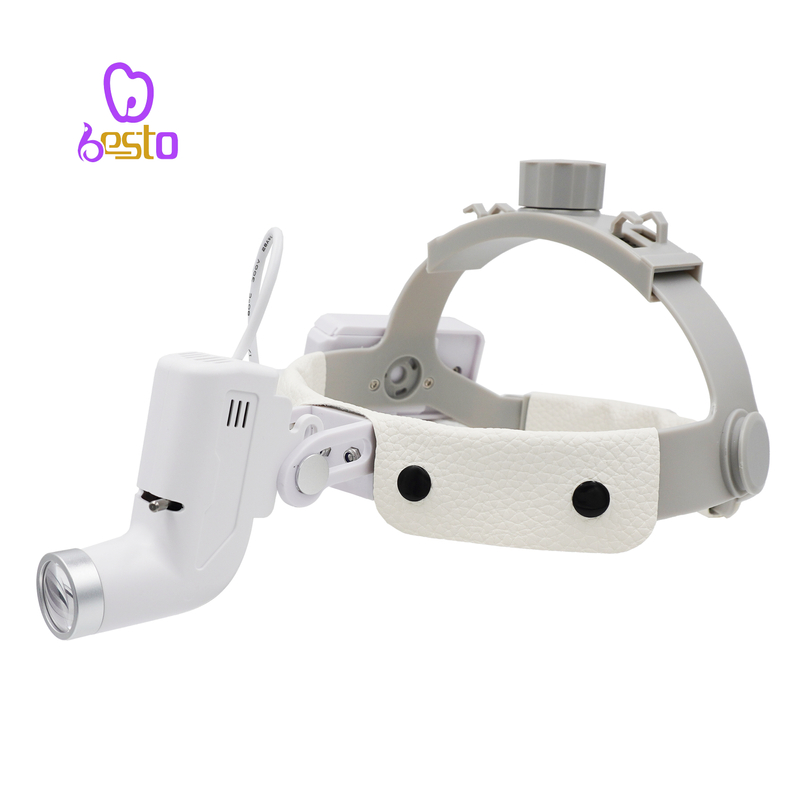 PacuM Dental LED Surgical Headlight, Rechargeable Head Mounted Specific Headlamp, 3W Adjustable Portable Medical Head Lamp For Dentistry ENT Facials