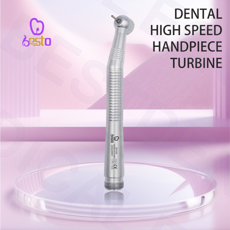 Dental High Speed Handpieces 2 Holes Torque Head Push Button Turbine Stainless Steel Dentistry Equipment