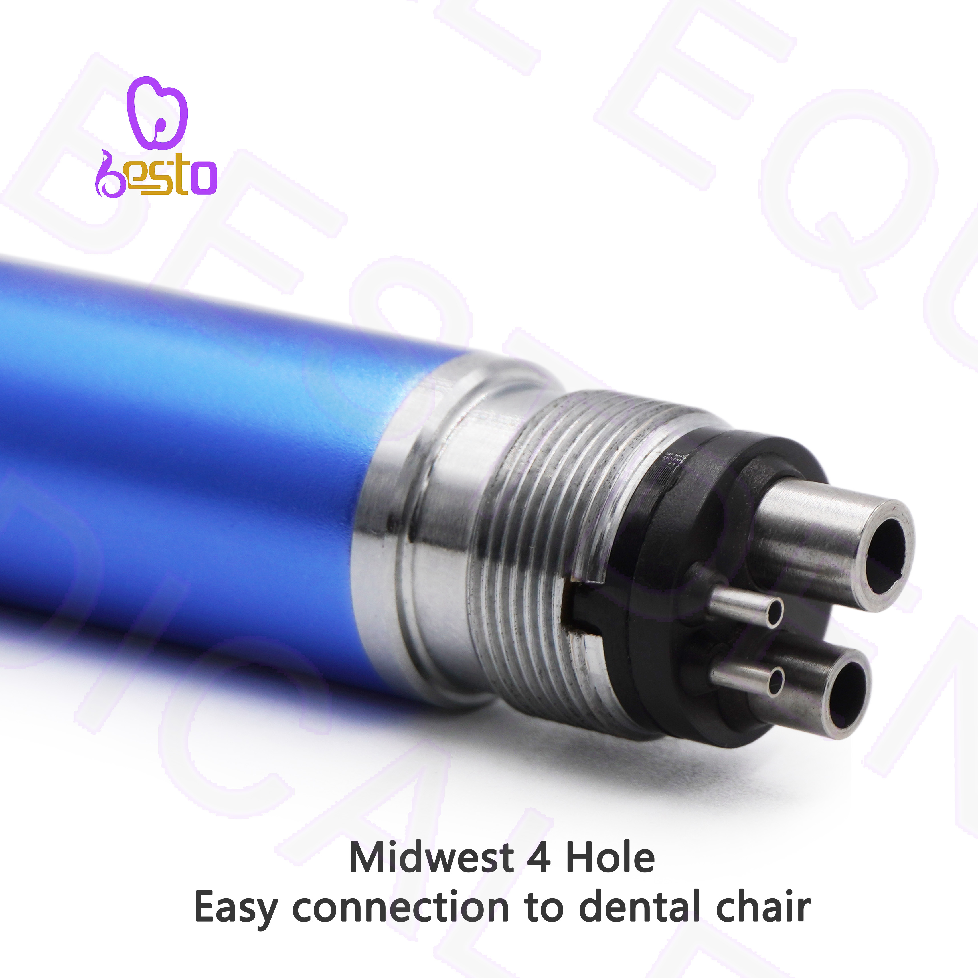 Dental High Speed Handpiece Blue Color Torque Head Turbine Stainless Steel Air Turbine Polishing Handpiece Dentistry Equipment