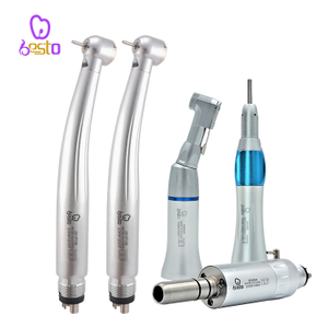 Dental LED High Speed Handpiece 4 Holes Air Turbine Low Speed Handpiece 