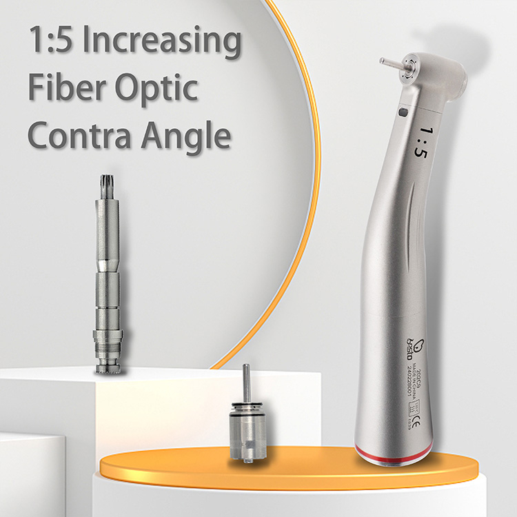 Dental 1:5 Increasing Contra Angle Dental Air Turbine Surgical Handpiece