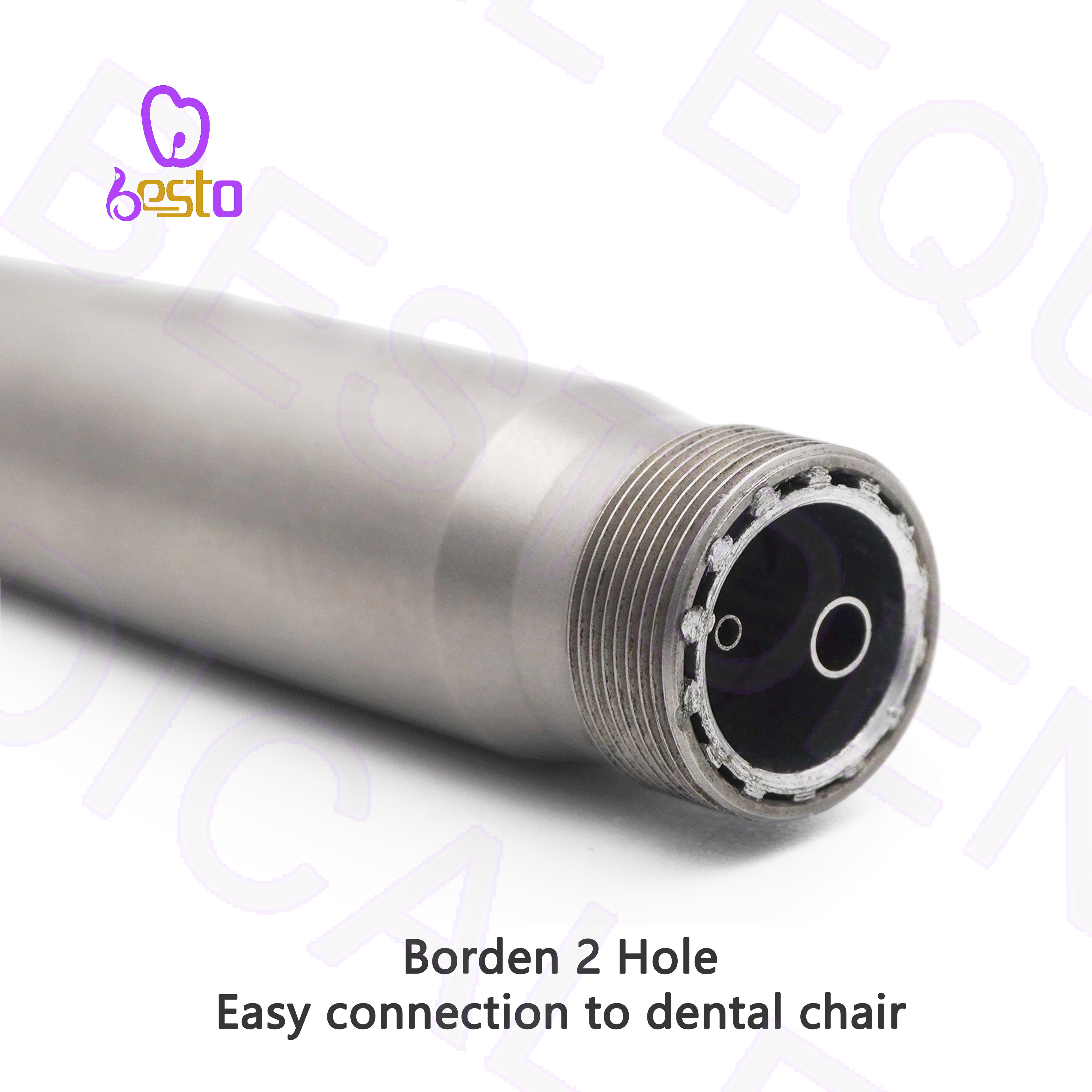 BESTO High Speed Handpiece Stainless Steel Dental Tip 4 Water Sprays Air Turbine 2holes Mini Head Dental Instrument