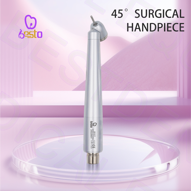 Dental 45 Degree Handpiece Push Button Air Turbine Handpiece Dental Equipment