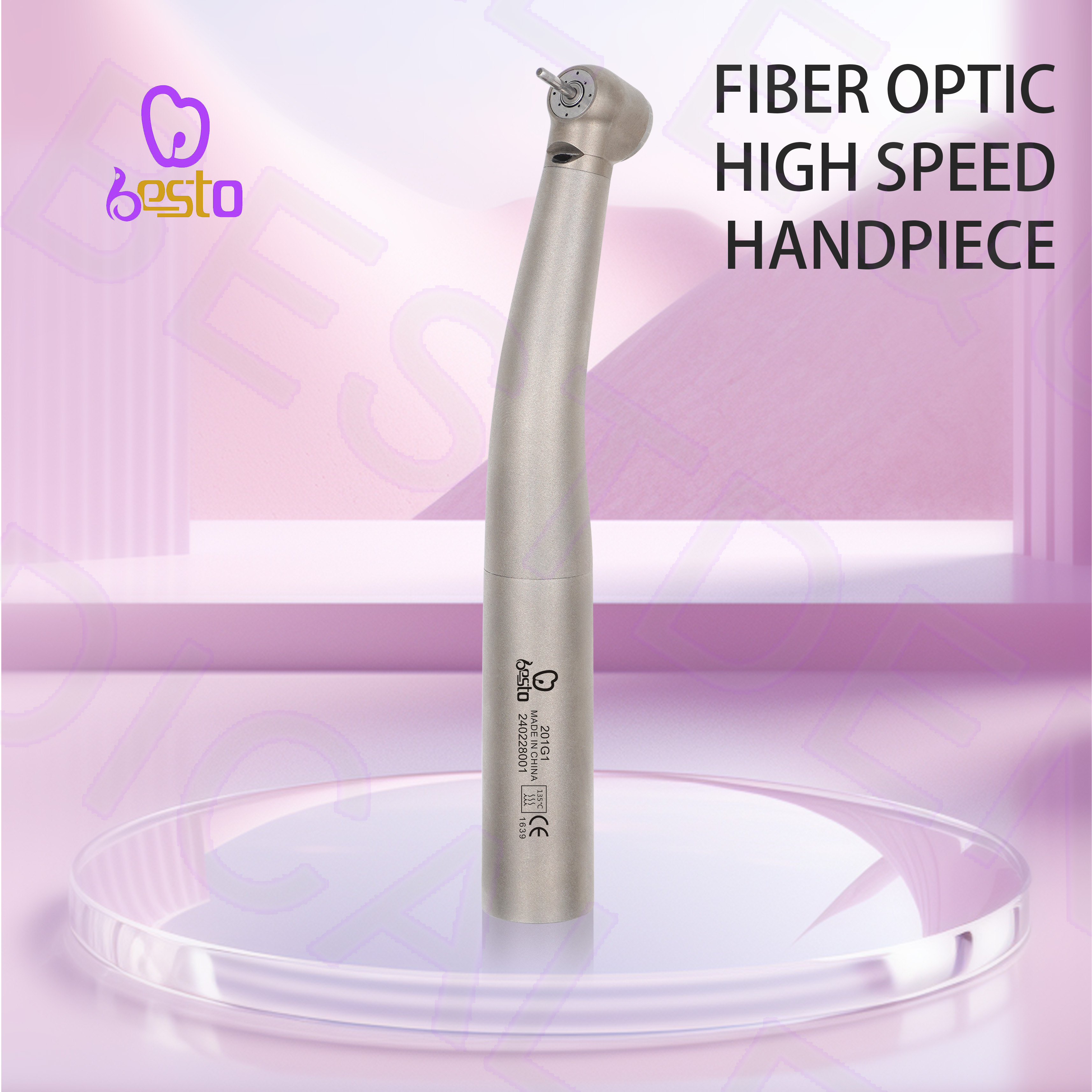Dental Fiber Optic Handpiece Push Button Drills Air Turbine Dentistry Surgical Tools