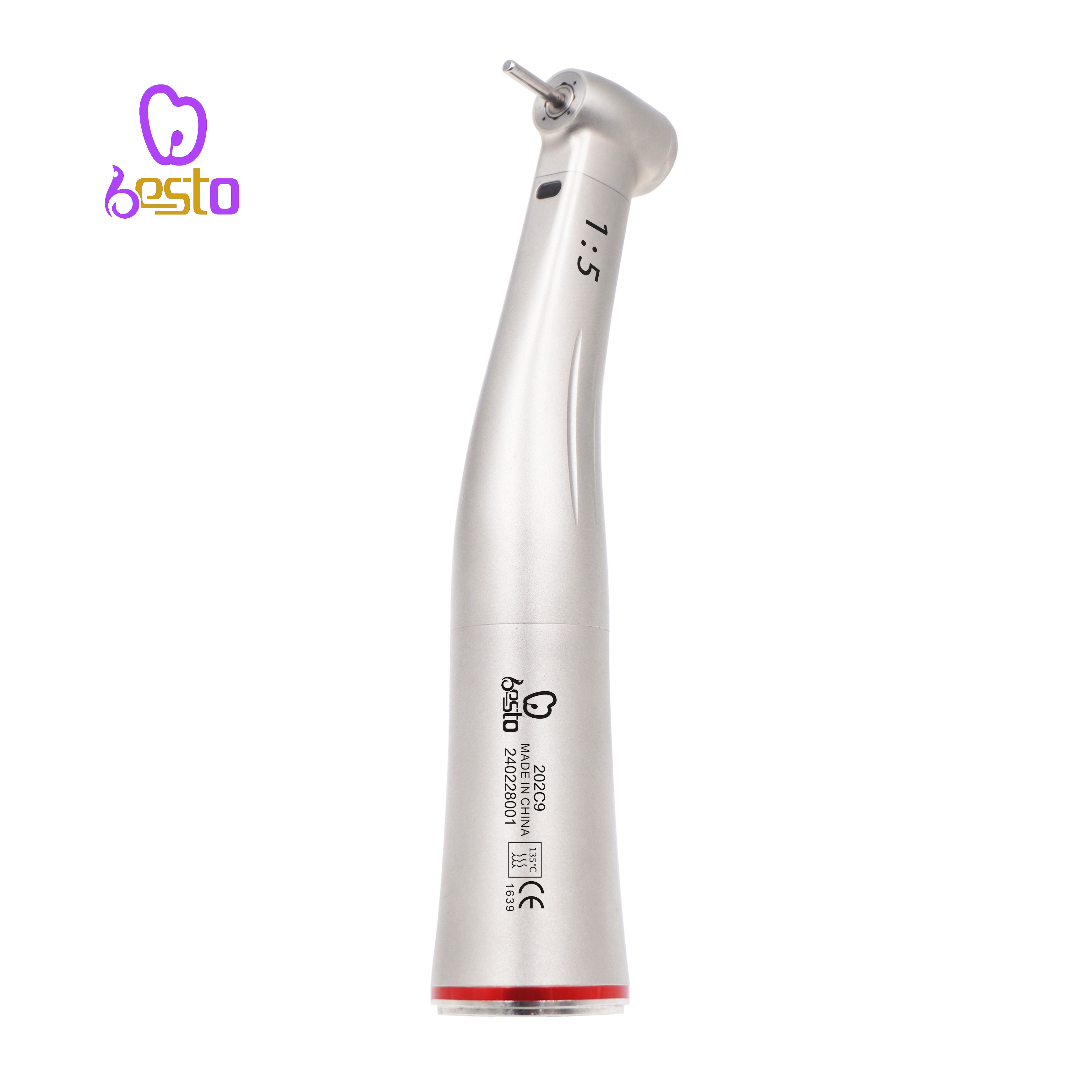 Dental 1:5 Increasing Contra Angle Dental Air Turbine Surgical Handpiece
