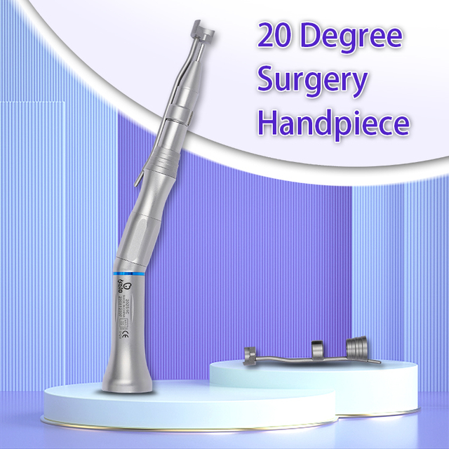 Dental Surgical Handpiece 20 Degree Air Turbine Stainless Steel Surgical Straight Dental Handpiece