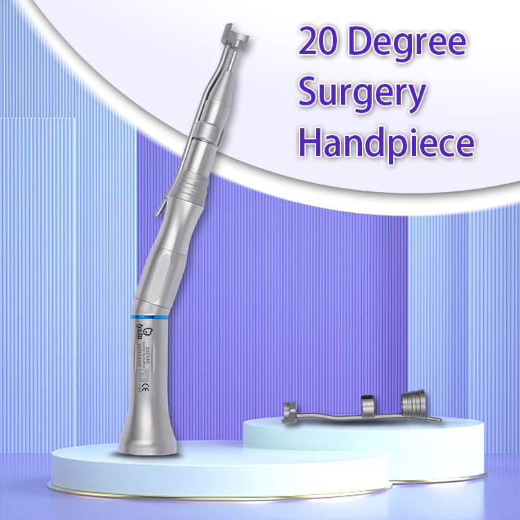 Dental Surgical Handpiece 20 Degree Air Turbine Stainless Steel Surgical Straight Dental Handpiece