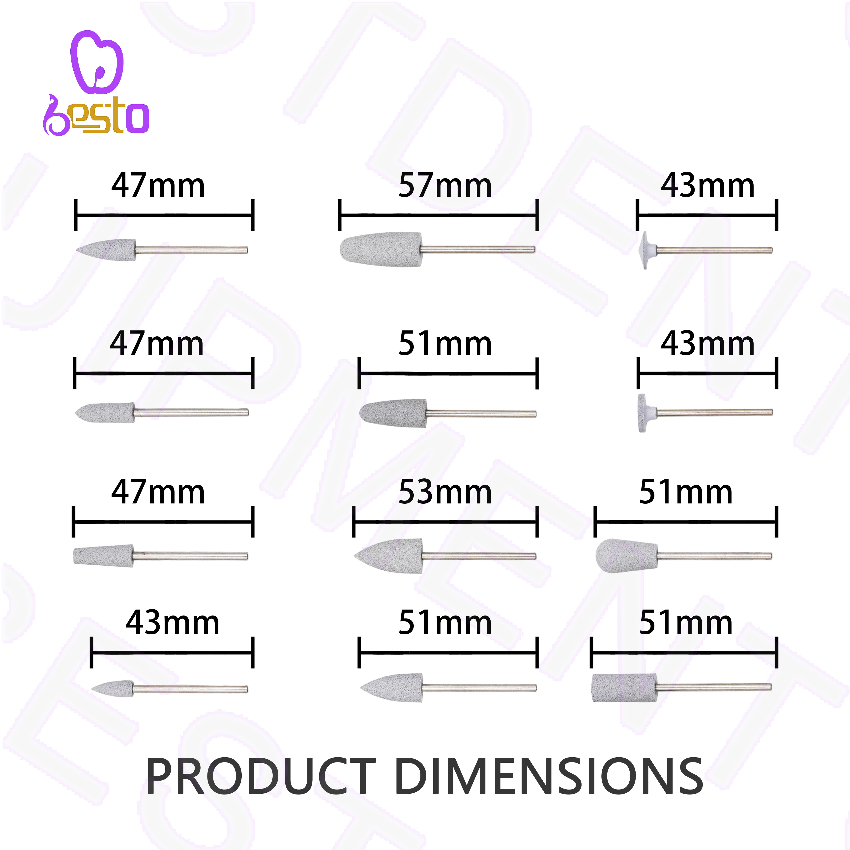 12pcs/box Dental Polishing Composite Kit Resin Polishing Disc Kit Dental Rubber Polisher