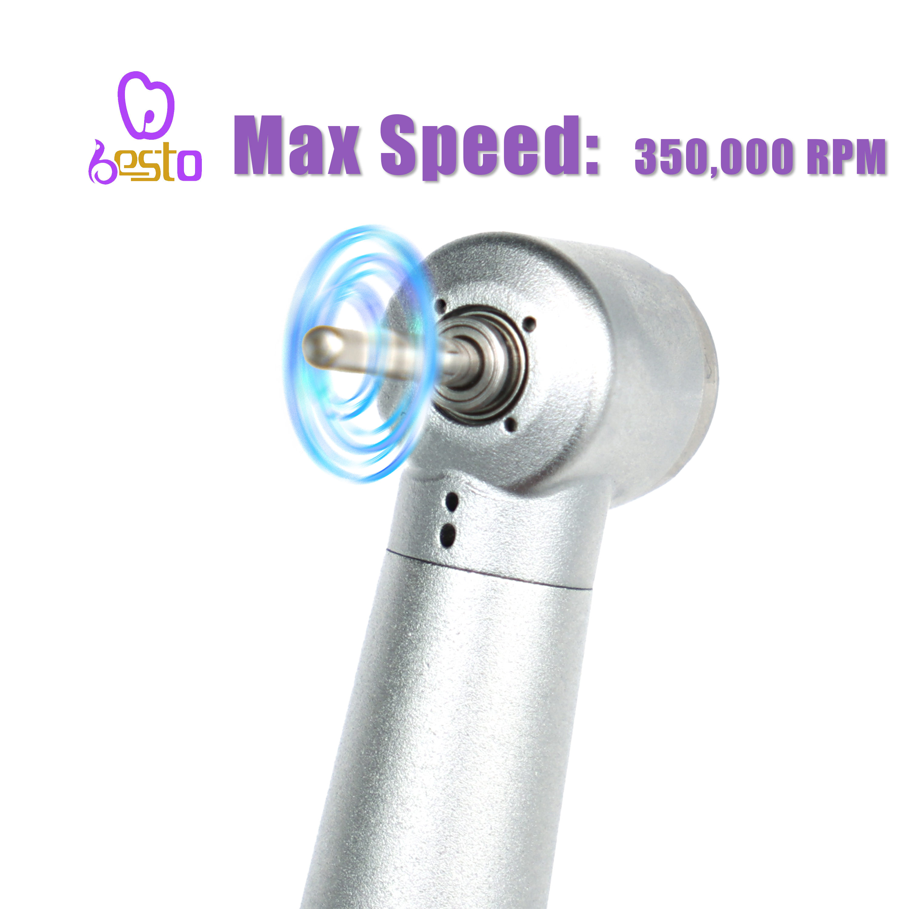 Dental Turbine Tips Push Button Ceramic Bearing High Speed AirTurbine Handpiece
