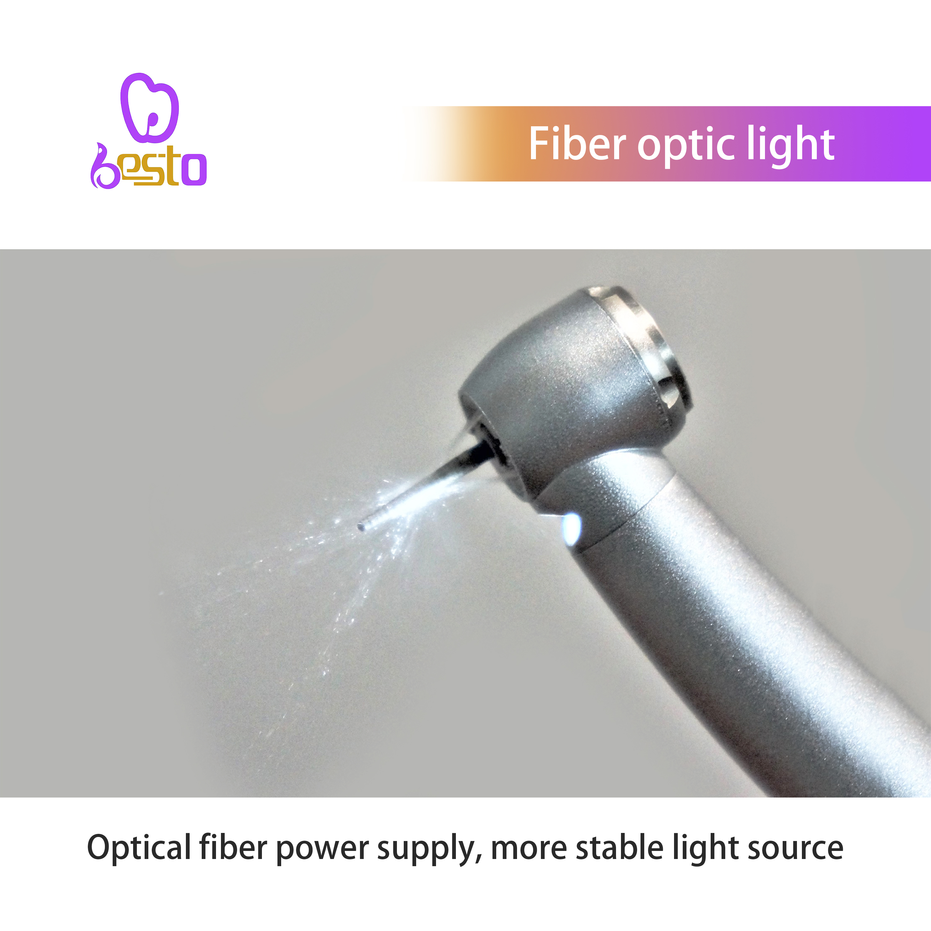 Dental Fiber Optic High Speed Air Turbine Handpiece 