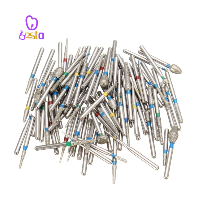 Dental Burs High Speed Diamond Kit Diamond Bur Fg Handpiece Turbine Set Dental Burs