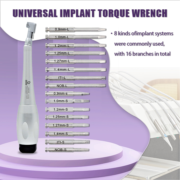 Dental Universal Implant Torque Wrench 16pieces Screwdrivers Implant Universal Kit