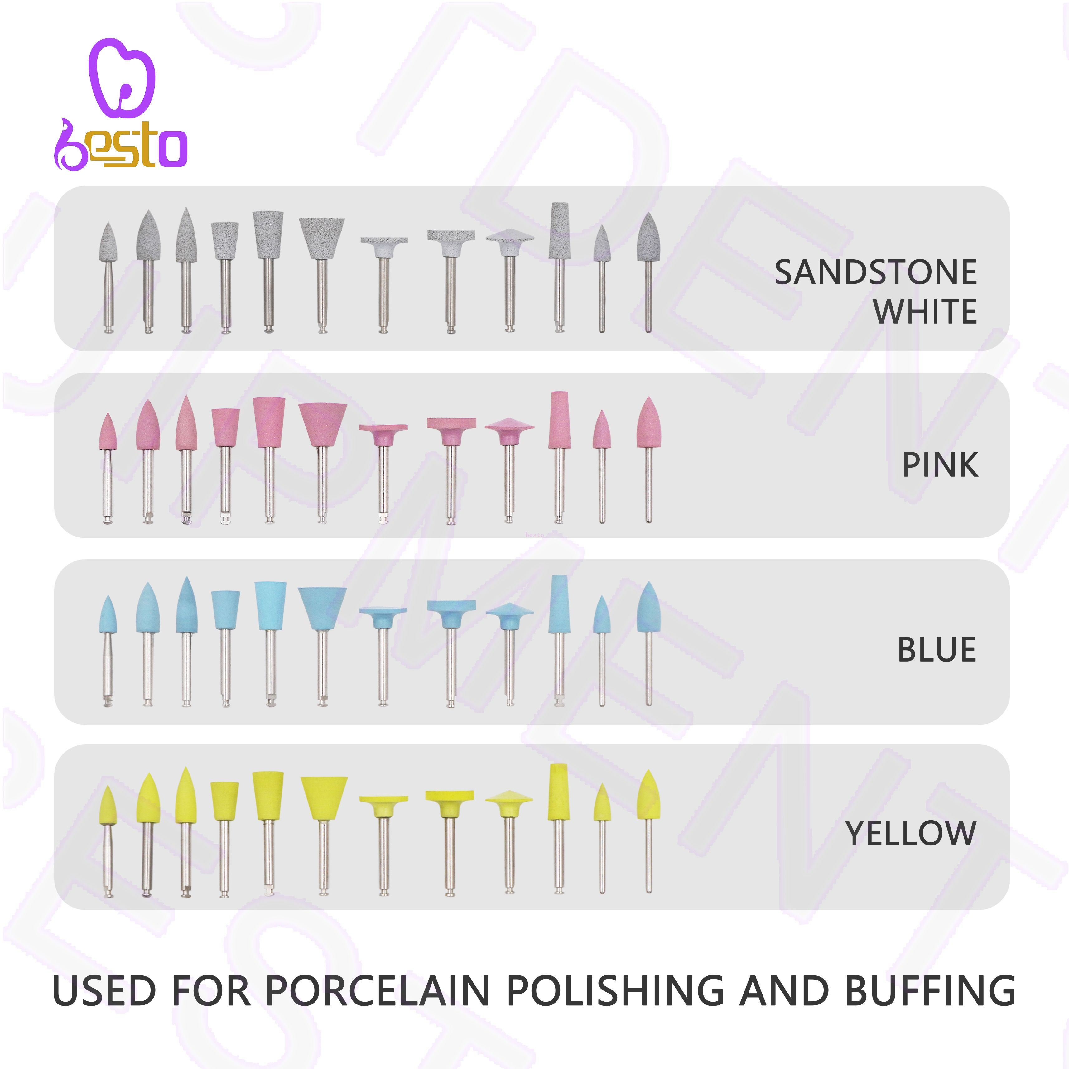 Dental Composite Resin Polishing Kit Dental Enamel And Porcelain Teeth Polishing Kits Dental Alloy Polishing Kit