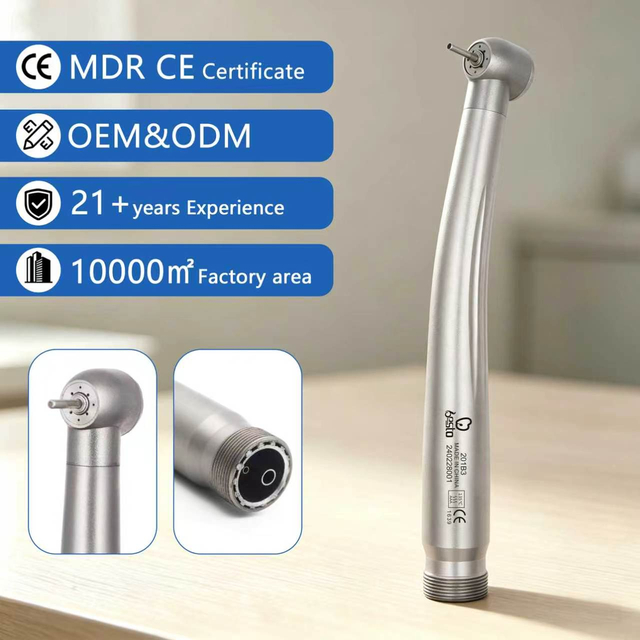 Dentistry Equipment Air Turbine Handpiece Stainless Steel High Speed Dental Tip 4 Water Sprays Handpieces 2holes Standard Head